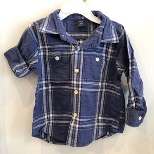 Navy button down long sleeve